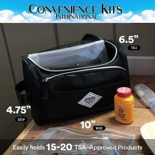 Convenience Kits International Men's Black Dopp Ben Lido Toiletry Bag With Handle 1 Count
