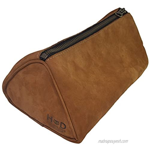 Hide & Drink  Soft Leather Travel Dopp Kit for Toiletries  YKK Zipper  Groomsmen Dopp Bag  Gifts for Men Women  Travel & Home Essentials  Handmade :: Old Tobacco
