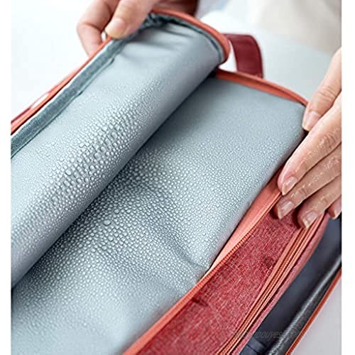 LYDZTION Toiletry Bag for Women Water-Resistant Travel Toiletry Bag Makeup Bag Dopp Kit for Toiletries Accessories Pink