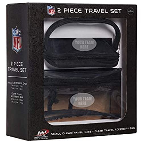 NFL Las Vegas Raiders 2-Piece Travel Set 10.75 x 4.5 x 5.5