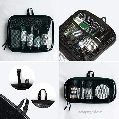 SIDE BY SIDE - Slim & Versatile Toiletry Bag Organizer Water-Resistant Modular Dopp Kit Travel Leak-Proof Dopp Cubes for Accessories Shampoo Full Sized Container Toiletries