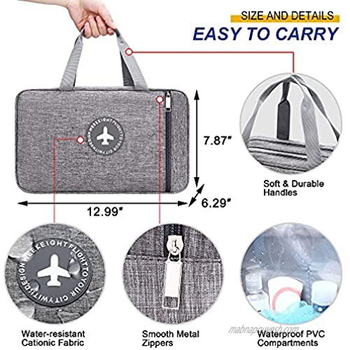 Toiletry Bag Gym Tote Bags with Wet Pocket and Shoes Compartment Weekender Bag Travel Duffel Bag for Men and Women