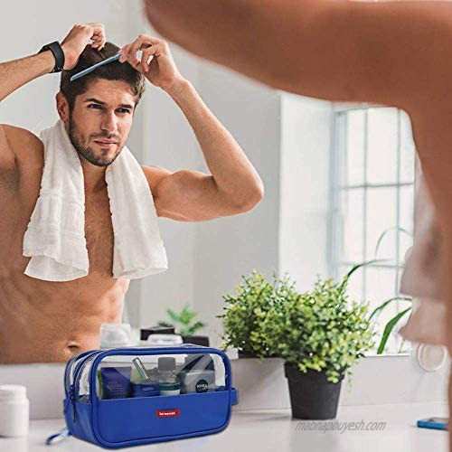Toiletry Bag Lermende Clear Shaving Dopp Kir for Men Travel Toiletry Bag Unisex Bathroom Toiletries Organiser