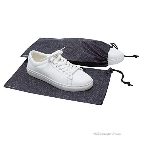 Travelon Clean-Antimicrobial 4 Shoe Covers-SILVADUR Treated-Gray Heather