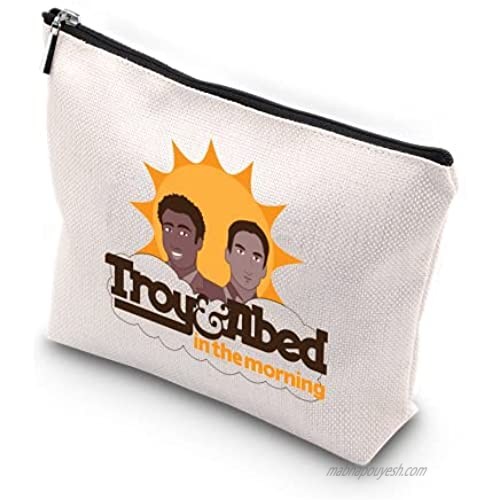WCGXKO Community Troy & Abed In The Morning Novelty Zipper Pouch Makeup Bag for Fans (Troy Abed)