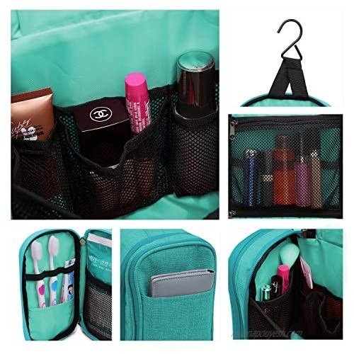 WindTook Hanging Toiletry Bag Portable Travel Makeup Kit for women Cosmetic Makeup Bag Travel Organizer for Shampoo Toiletries Full Sized Container