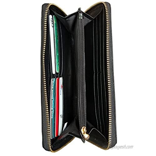 Canyon Outback Leather Marydale Canyon Zip Wallet-Black One Size