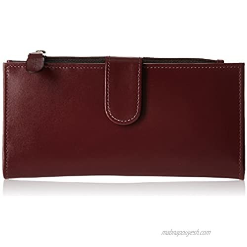 Claire Chase Women's Slimline Wallet  Cognac  One Size