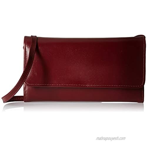 Claire Chase Women's Tri-fold Crossbody Wallet Cognac One Size
