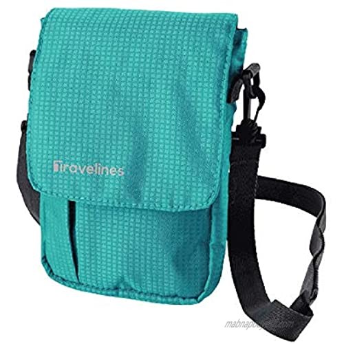 Crossbody Travel Organizer  Secure  Valuables  Easy Carry Teal