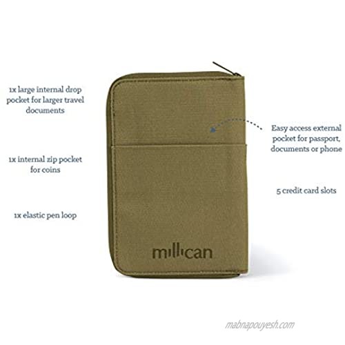 Millican Powell the Travel Wallet (Moss)