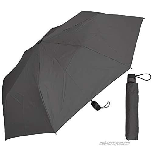 42" Auto Open Gray Super Mini Umbrella