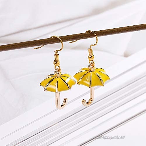 BlingSoul Umbrella Earrings for Women - Weather Dangle Jewelry for Her