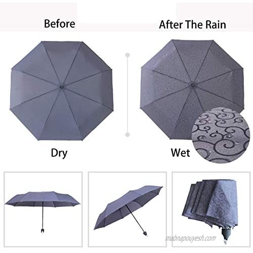 Compact Travel Folding Umbrella Magic Pattern Funny Umbrella Windproof Lightweight Small Teens Umbrella Weatherman Umbrellas