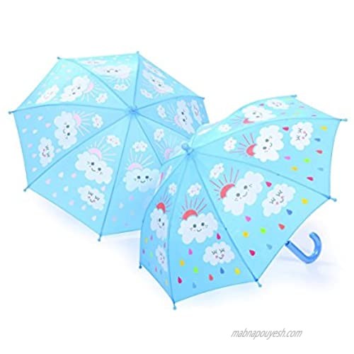 Floss & Rock Raindrops and Color Changing Clouds Umbrella Standard