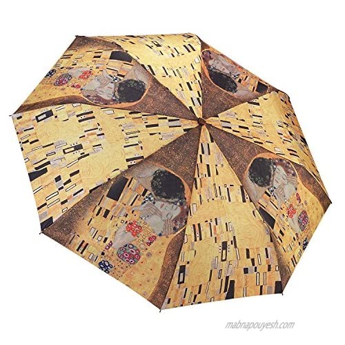 Galleria Gustav Klimt"The Kiss" Folding Umbrella