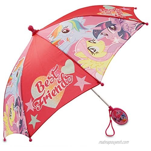 Hasbro Kids Umbrella and Slicker My Little Pony Toddler and Little Girl Rain Wear Set for Ages 2-5