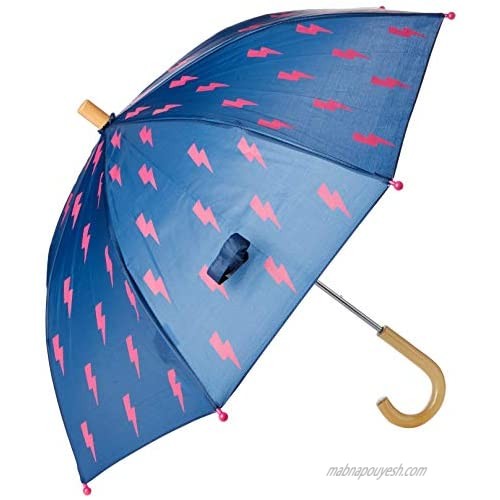 Hatley Girls' Printed Umbrella Glitzy Bolts One Size