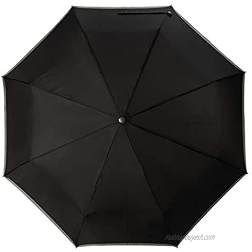 Hugo Boss Umbrella „Gear Black | Automatic Opening and Folding Function | Men Women Black Medium Size (Black)