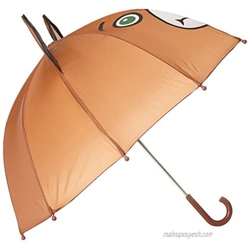 Kidorable Brown Bear Umbrella With Fun Pop-Out Ears Big Smile