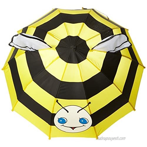 Kidorable Yellow Bee Umbrella With Fun Pop-Out Wings Big Smile Antennae