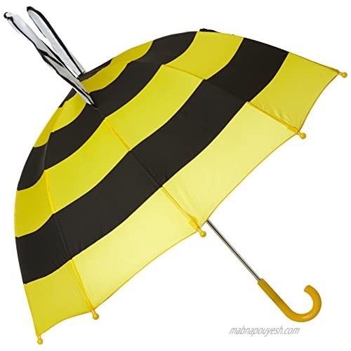 Kidorable Yellow Bee Umbrella With Fun Pop-Out Wings  Big Smile  Antennae