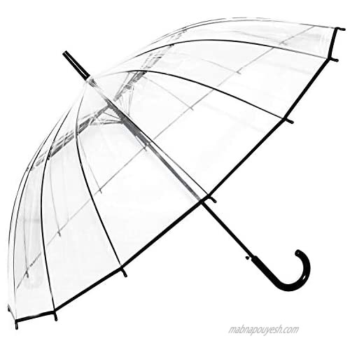 Kung Fu Smith Clear Umbrella for Wedding Bulk Pack Wholesale stick Rain Umbrella 10Pcs/Pack