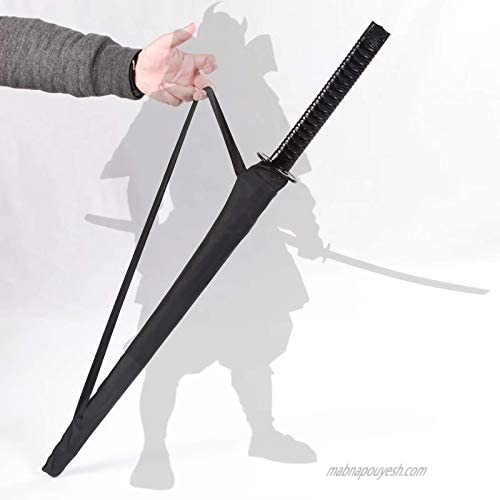 Kurop Samurai Sword Handle Umbrella Ninja Katana Japanese Long Umbrella with 16 Ribs