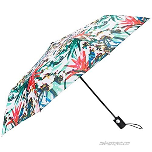 Nicole Miller Automatic Super Mini Umbrella-850nm-rio  Print  One Size
