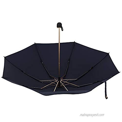Rain Smile Super Nano Hydrophobic Three Fold Travel Rain Sun Umbrella-Fast Self-Drying Anti-UV Windproof-Lightweight Design for Women/Men Girlfriend Gift