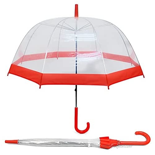 Rilney See-Thru-Bubble Wind-Resistant Premium Clear Umbrella  40 Inch Diameter  25 Inch High