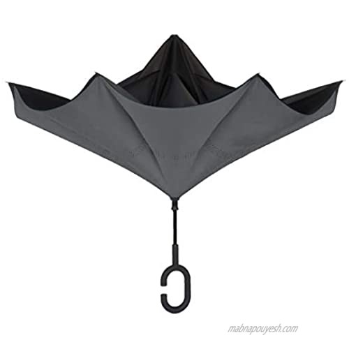 ShedRain Reversible Stick Black Charcoal Umbrella  1 EA