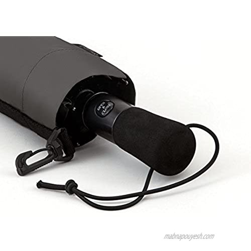 ShedRain WindPro Vented Auto Open/Auto Close Jumbo Compact Wind Umbrella: Charcoal
