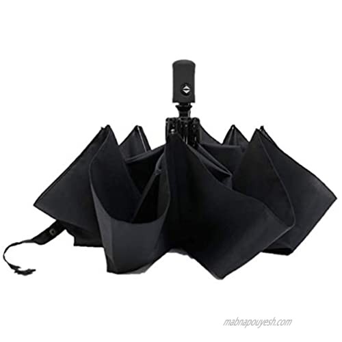 SIENBAZAAR Folding Umbrella Windproof Auto Open Close Upgraded Comfort Handle Men Women Use 8 Ribs Compact Lightweight Easy Carry Travel