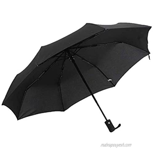 SIENBAZAAR Folding Umbrella Windproof Auto Open Close Upgraded Comfort Handle Men Women Use 8 Ribs Compact Lightweight Easy Carry Travel