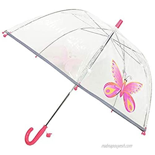 SMATI Kids Clear Umbrella - The First Umbrella has Reflective Stripe – Extra safty to Children in The Darkness