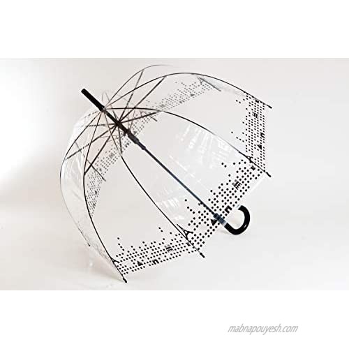 SMATI Stick Birdcage Clear Umbrella Bubble Transparent - Automatic Open