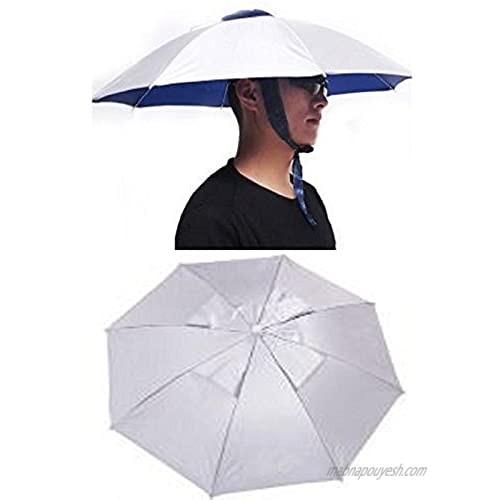 T2C Outdoor Foldable Sun Rain Umbrella Hat Cap Multifunction Fishing Camping Headwear