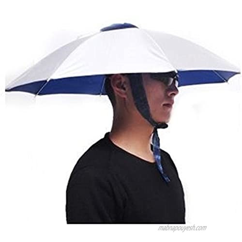 T2C Outdoor Foldable Sun Rain Umbrella Hat Cap Multifunction Fishing Camping Headwear