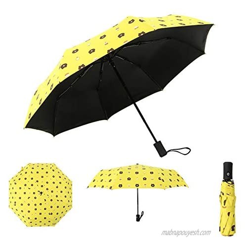 Tevija Auto Open UV Protection Windproof Umbrella Teflon Coating UPF50+ Multi-Layer Umbrella Strong 8 Ribs Windproof for Rainy Sunshine Outdoor Travel Daily Use