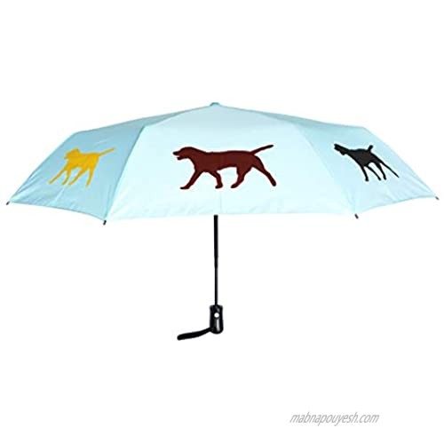 The San Francisco Umbrella Company Labrador Retriever  Blck/Yellow/Brown/Island Paradise Blue  One_Size