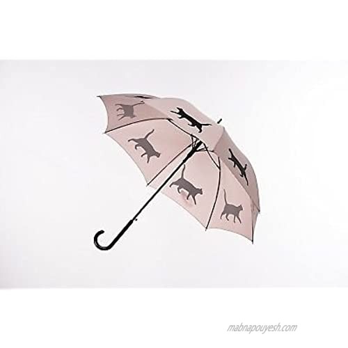 The San Francisco Umbrella Company Unisex-Adult (Luggage only) auto Open Stick Umbrella Warm Taupe/Black One Size