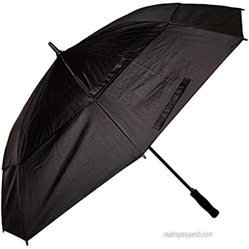 totesport Automatic Vented Canopy Stick Umbrella  Black  One Size