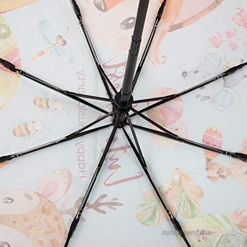 UNICA Auto Open Close 3 Folding Umbrella with Anti-Skip Handle Lightweight Umbrella for Easy Carrying in Bag 38 Inch Stay Free Stay Wild