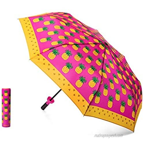 VINRELLA Bottle Umbrellas | Compact Light No Drip Fun Gift Manual Waterproof Anti-UV | Small Folding Bottle Umbrella for Rain