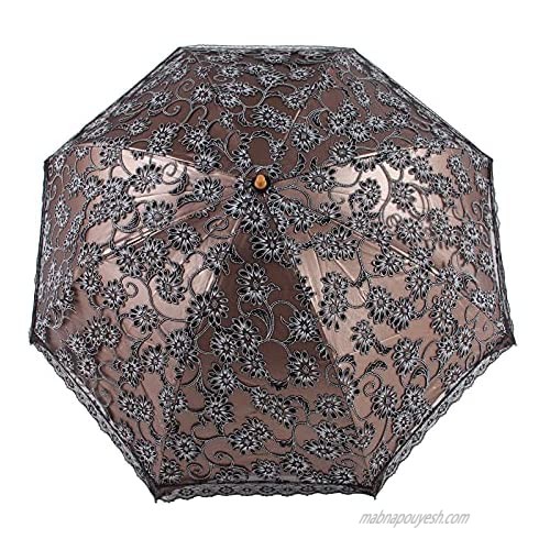 Vintage Parasols for Sun Protection Embroidery Lace Parasol Umbrella Uv Protection Wedding Photograph Decoration Umbrella