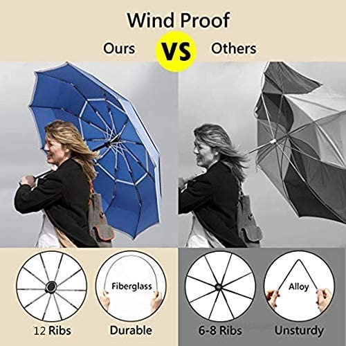 12 Ribs Windproof travel umbrella.Auto open close large canopy umbrella.compact protable automatic open close folding umbrella