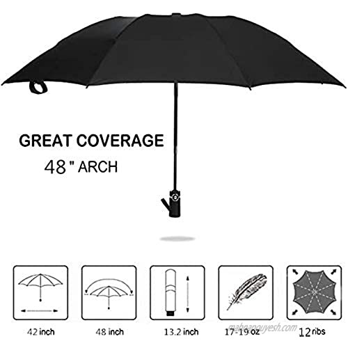 12 Ribs Windproof travel umbrella.Auto open close large canopy umbrella.compact protable automatic open close folding umbrella