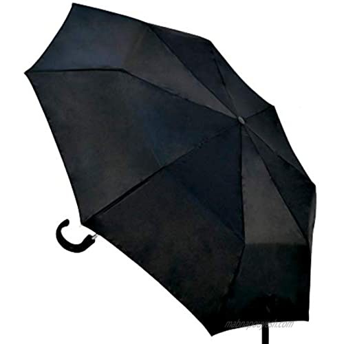 Activave Stick Umbrella Curved Hook Umbrellas with Classic J Handle 21 Arc Windproof for Men and Women (Black)