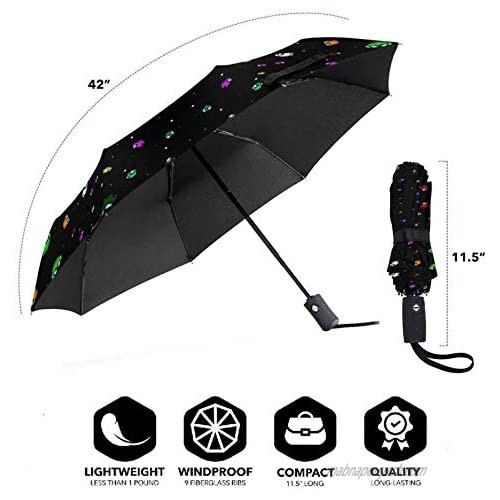 Automatic Tri-Fold Umbrella Protect Sunscreen Sturdy Windproof Printed Am-Ong Im-Poster Us Lightweight Umbrellas For Girl Hiking Outer Print